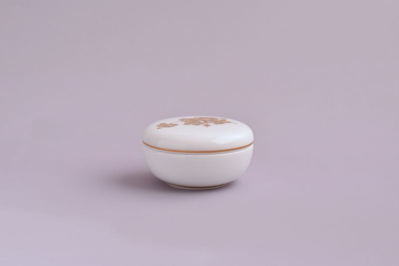 【特別限定セット】香十オリジナル数量限定販売 香炉ブルーローズ・香合ゴールドローズ(大倉陶園)、お香揃、レース敷物(近澤レース店)セット