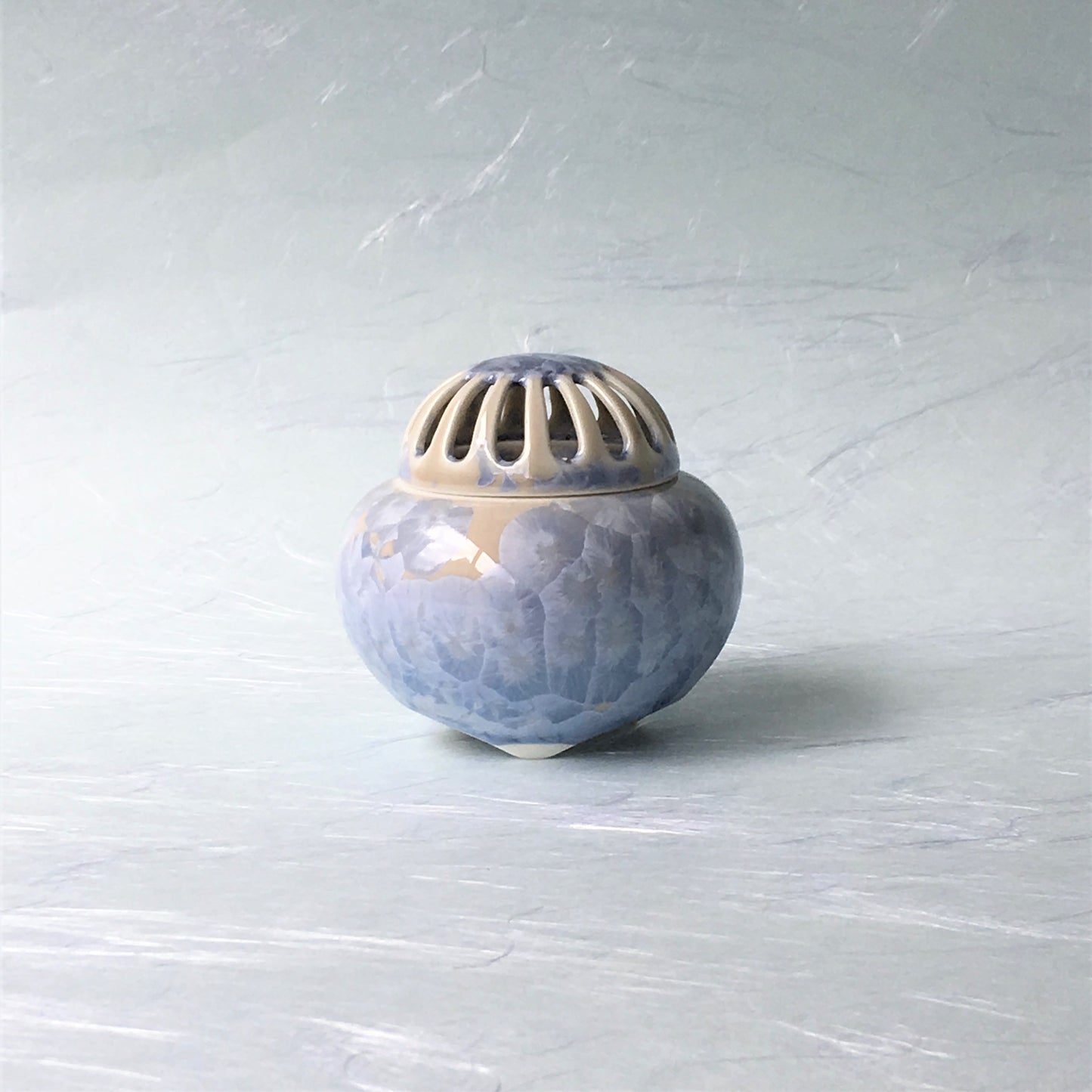 花結晶(銀藤) 京焼・清水焼