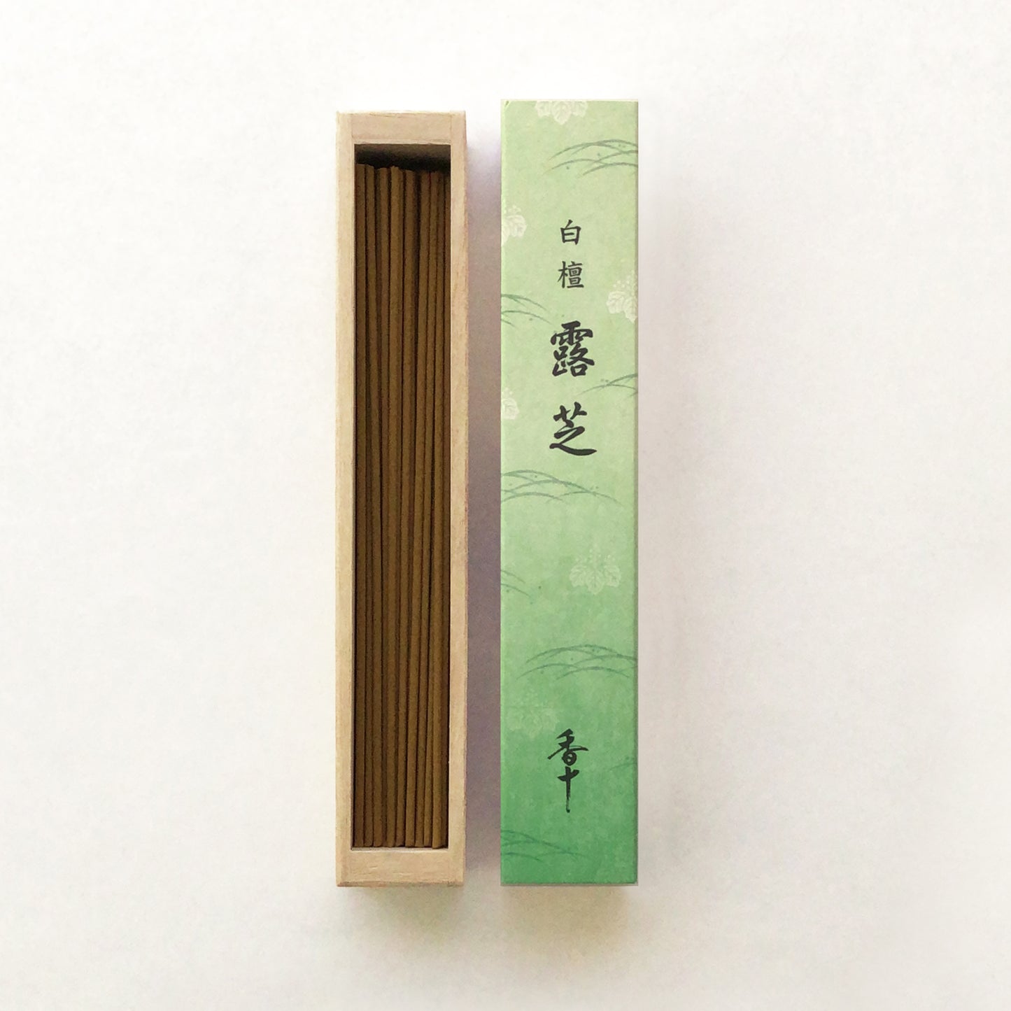 白檀露芝 蜜蝋ろうそく揃え(桐箱入)